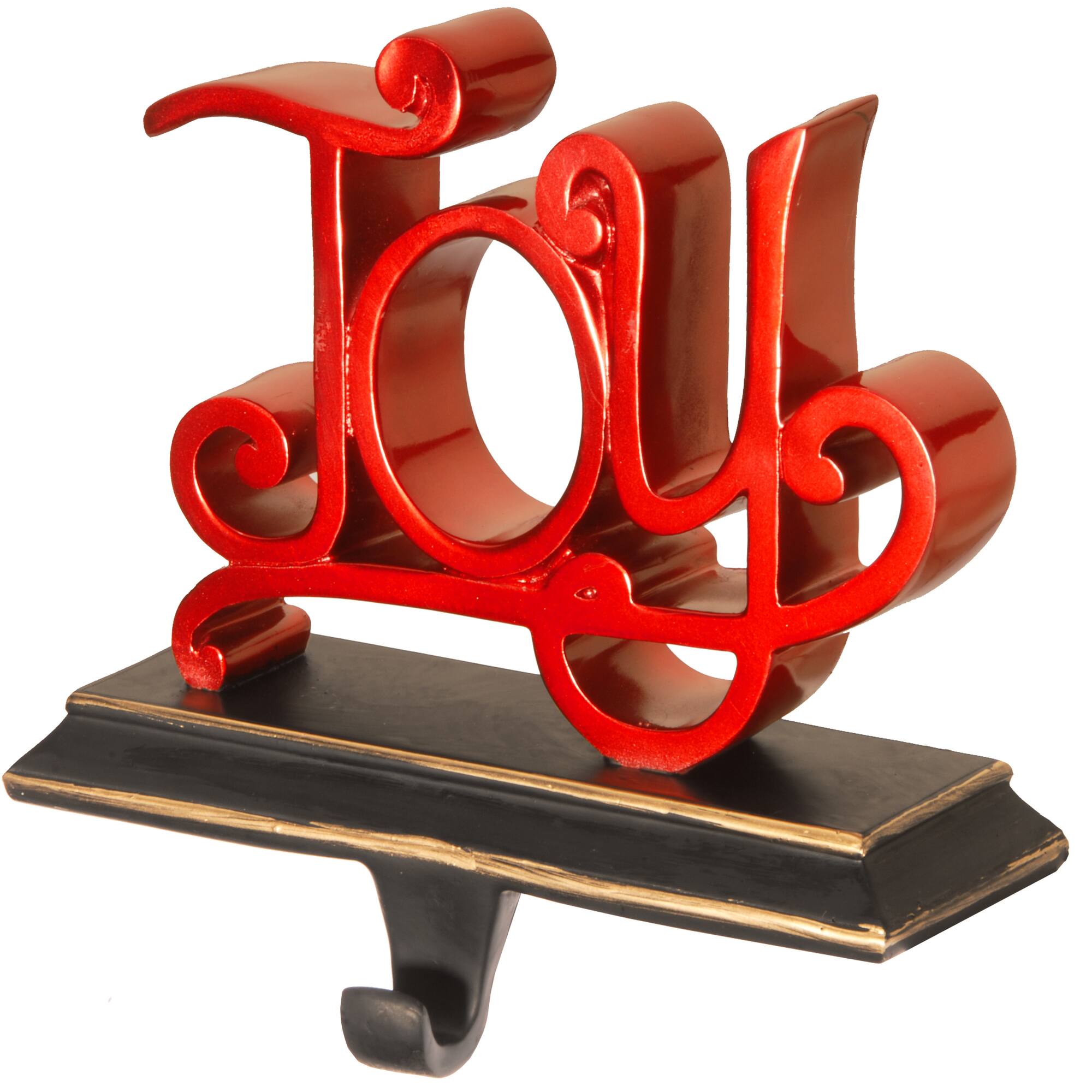 Joy Stocking Holder with Base & Hook